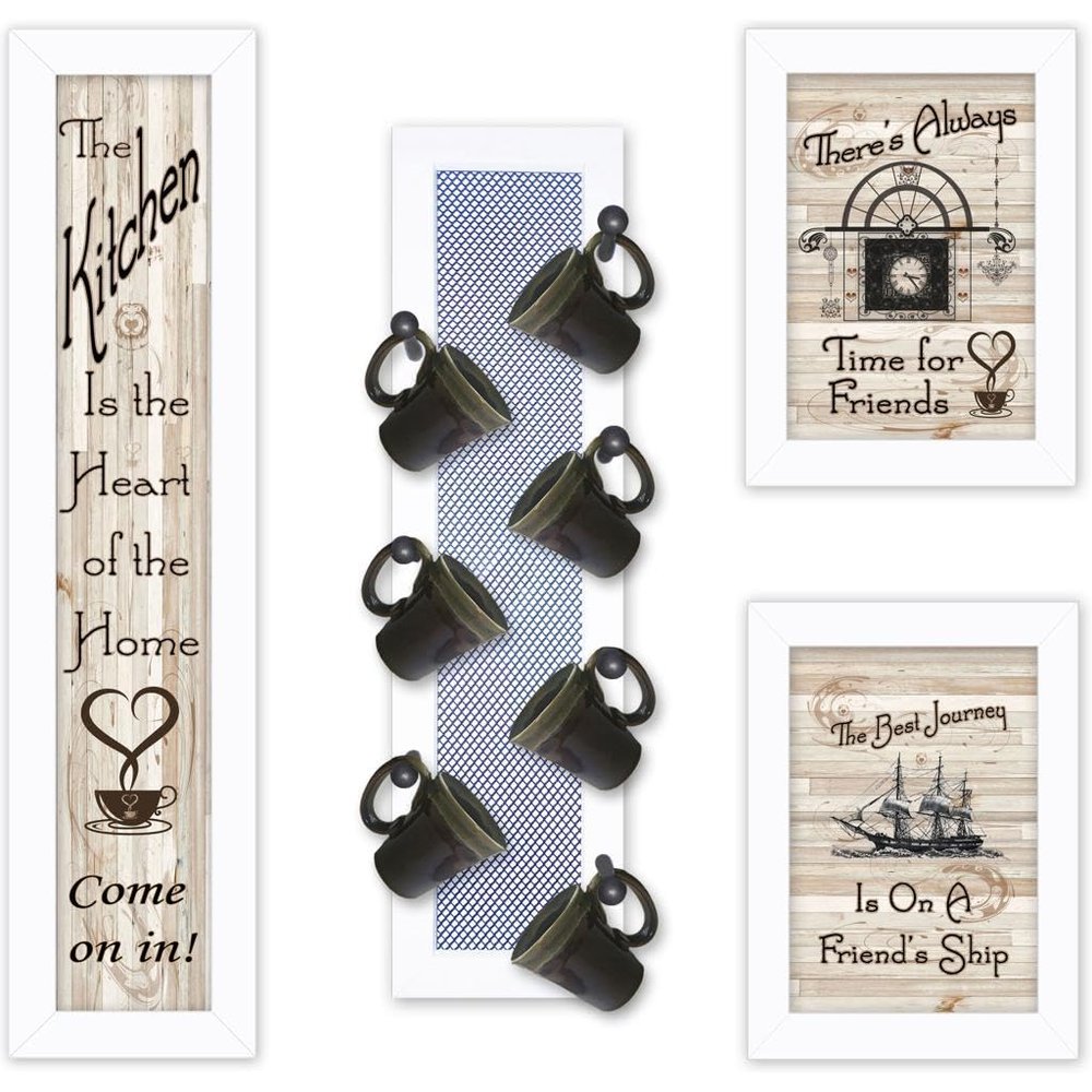 Trendy Decor 4U V436-MPV-712W Kitchen Collection Wall Art By Millwork Engineering - Farmhouse Positive Affirmations
