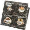 20-ct Coffee Napkins Black and White Decorative Paper for Decoupage Fall Tea Party Valentine Father's Day Latte Napkins view 1