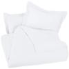 1 Pcs Light-Weight Cotton Comforter Bedding Set with Pillow Sham Goose Down-Alternative 500 GSM Premium Quality Comforter Set Oversized Queen, White view 2