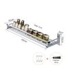 Self Adhesive Kitchen Spice Rack - Handy Spice Organizer - Stainless Steel-15x60cm view 4