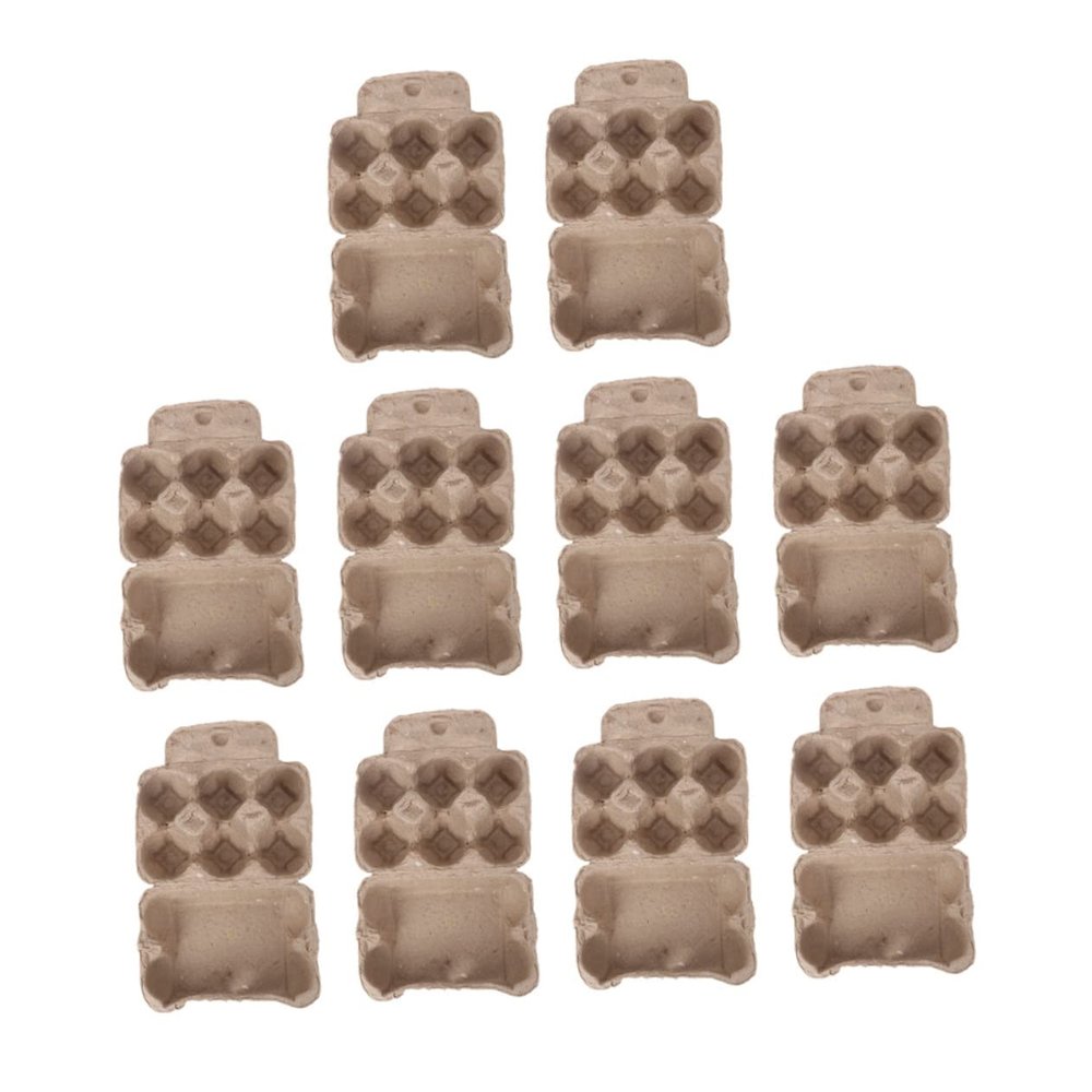 Cabilock 10pcs Cups Organizer Trays Paper Pulp Storage Containers for Kitchen Simple Design for Home Use