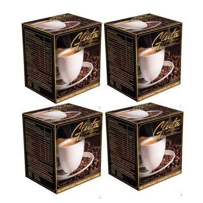 4 Boxes Glutalipo Coffee 13-in-1 (40 Sachets)