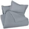 1 Pcs Light-Weight Cotton Comforter Bedding Set with Pillow Sham Goose Down-Alternative 500 GSM Premium Quality Comforter Set Oversized Queen, Dark Grey view 2