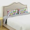 Blueangle Colorful Butterflies Satin Pillowcase for Hair and Skin Silk Pillowcase, Queen Size(20x30 inches) - Satin Pillow Covers with Envelope Closure view 3