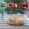 OBR KING Glass Salad Bowl Set of 3 Phnom Penh Mixing Bowls Irregular Shape Serving Containers for Kitchen Prep Fruit Pasta Popcorn and Snack view 3