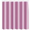 Ambesonne Stripes Shower Curtain, Little Stars in Circles Pink Hearts Polka Dots on Dark Backdrop, Cloth Fabric Bathroom Decor Set with Hooks, 69" W x 75" L, Blush view 2