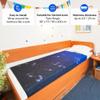 Sensory Compression Blanket | Spandex Bed Sheet for Kids & Adults | Deep Relaxing Feeling, Release Oxytocin | Helps With: SPD, Anxiety, ADHD, Autism | Star Theme | Breathable & Stretchable | Twin view 3