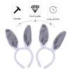 KESYOO Kids Headband 2 Set/6pcs Adorable Plush Bunny Ears Headwear Easter Cosplay Party Decor Props Tie Tail Hair Hoop Set For Nightclubs Masquerade Christmas (Grey) Boys Outfits view 2
