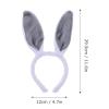 KESYOO Kids Headband 2 Set/6pcs Adorable Plush Bunny Ears Headwear Easter Cosplay Party Decor Props Tie Tail Hair Hoop Set For Nightclubs Masquerade Christmas (Grey) Boys Outfits view 4