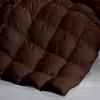 100% Cotton Pinch Pleated Comforter with 2 Pillow,500 GSM Pinch Pleat Baffle Box Design Comforter(Queen/Full- Brown) view 2