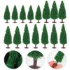 Cabilock 15pcs Mini Pine Tree Model for DIY Landscape Decoration Xmas view 4