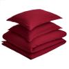 1 Pcs Light-Weight Cotton Comforter Bedding Set with Pillow Sham Goose Down-Alternative 500 GSM Premium Quality Comforter Set Oversized Queen, Burgundy view 2