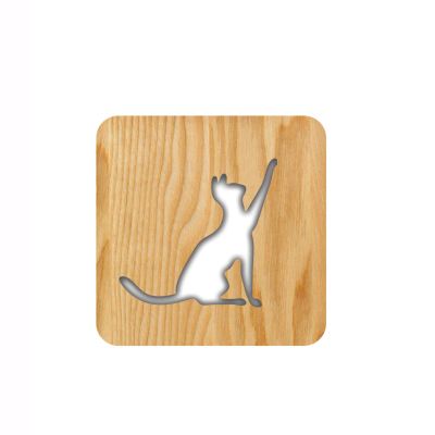 AUNKIER Cat Shape Night Light, Personalized LED Bedroom Decor, Christmas Birthday Gifts for Girlfriends, Women, Children and Boys Nursery