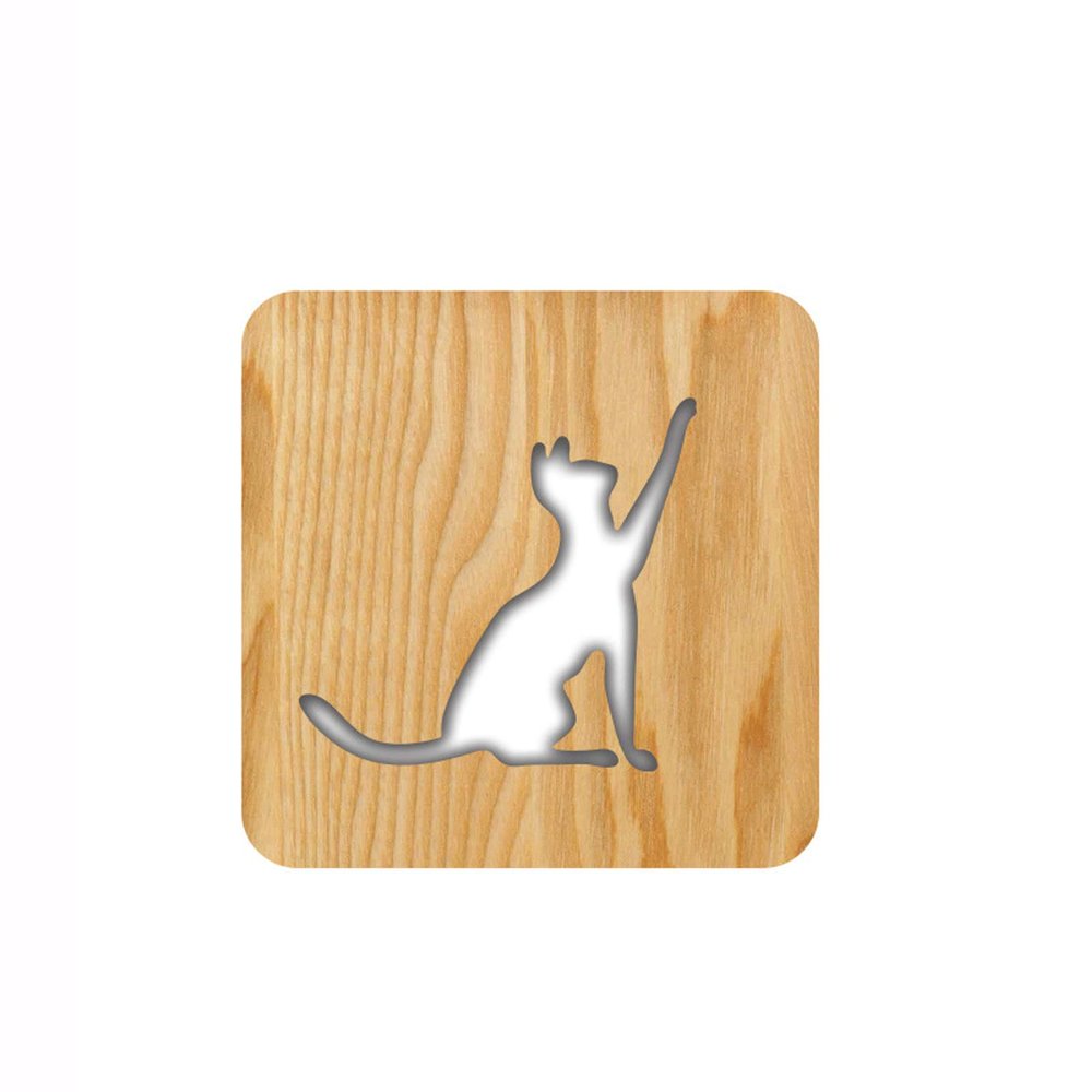 AUNKIER Cat Shape Night Light, Personalized LED Bedroom Decor, Christmas Birthday Gifts for Girlfriends, Women, Children and Boys Nursery
