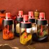 5PCS Glass Seasoning Jar, Spoon and Lid 2 in 1 Design, Transparent Empty Spice Container With Sealed Lid, Spice/herb For Kitchen view 4