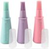 Silicone Oil Bottle Brush, 3 Pack BBQ/Pastry Basting Brushes,Barbecue Kitchen Utensil With scale and lid view 1
