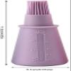 Silicone Oil Bottle Brush, 3 Pack BBQ/Pastry Basting Brushes,Barbecue Kitchen Utensil With scale and lid view 2