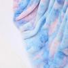 Cozomiz Reversible Faux Fur Sherpa Rainbow Throw Blanket Soft Fluffy Plush Shaggy Gradient Multi-Color Bed Throw Home Decor Cozy Warm 50" x 62" Inch Blue 2 view 3