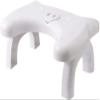 Squatting stool non-slip bathroom stool toilet stool toilet stool white bathroom stool view 1