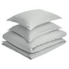 1 Pcs Light-Weight Cotton Comforter Bedding Set with Pillow Sham Goose Down-Alternative 500 GSM Premium Quality Comforter Set Oversized Queen, Stone view 2