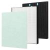 Replacement Post and Carbon Pre Filter compatible for Bissell Air400 Air Cleaner Purifier, 1 Pack 2521 Post Filter, 1 Pack 2520 Carbon and 1 Pre Filter, Compared to Part # 2521 and 2520 view 1