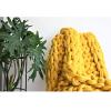 Chunky Knit Blanket,Handwoven Braided Warm and Comfortable,Bedroom Home Decor Giant Chenille Yarn Decorate Pet Bed Chair Cushion Carpet view 4