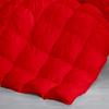 100% Cotton Pinch Pleated Comforter with 2 Pillow,500 GSM Pinch Pleat Baffle Box Design Comforter(Cal-King/King- Red) view 2