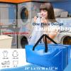 6 Pack Heavy Duty Extra Large Moving Bags Storage Tote - Strong Handles& Backpack Straps - Space Saving Storage Bags Alternative to Moving Boxes and Bins,Compatible with Ikea Frakta Cart, Blue view 4