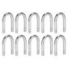 Zerodis 10Pcs Aquarium U-Shape Elbow Pipe Stainless Steel Oxygen Pump CO2 Tubing Aquarium Fish Accessory view 1