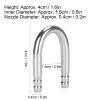 Zerodis 10Pcs Aquarium U-Shape Elbow Pipe Stainless Steel Oxygen Pump CO2 Tubing Aquarium Fish Accessory view 2