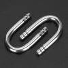 Zerodis 10Pcs Aquarium U-Shape Elbow Pipe Stainless Steel Oxygen Pump CO2 Tubing Aquarium Fish Accessory view 3