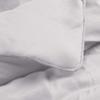 1 Pcs Pinch Pleat Comforter Set with Pillow Sham Light Weight Goose Down-Alternative Ultra-soft Cotton shell 500 GSM Comforter All Seasons Pintuck Style Comforter set King/Cal King, Pinch Light Grey view 4