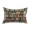 Blueangle Library Book Shelf Satin Pillowcase for Hair and Skin Silk Pillowcase, Queen Size(20x30 inches) - Satin Pillow Covers with Envelope Closure view 1