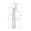 Ailejia 30 Pcs Plastic Adjustable Pinch Pleat Hook Depth Pinch Pleat Locking Curtain Tape Hook Curtain Hooks for Door Curtain and Shower Curtain (85mm.30pcs) view 4