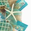 Artisan Natural Jute Beach, Coastal, Beach Wreath with Nautical Rope, Starfish & Greenery. 12" Wood "Life is Better at the Beach" Decoration view 4