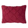 1 Pcs Pinch Pleat Comforter Set with Pillow Sham Light Weight Goose Down-Alternative Ultra-soft Cotton shell 500 GSM Comforter All Seasons Pintuck Style Comforter set King/Cal King, Pinch Burgundy view 3