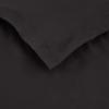 1 Pcs Light-Weight Cotton Comforter Bedding Set with Pillow Sham Goose Down-Alternative 500 GSM Premium Quality Comforter Set Oversized Queen, Black view 4