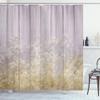 Ambesonne Floral Shower Curtain, Surreal Winter Plants Ivy on Soft Toned Planks Double Exposure Image Print, Cloth Fabric Bathroom Decor Set with Hooks, 69" W x 75" L, Pale Earth view 1
