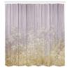 Ambesonne Floral Shower Curtain, Surreal Winter Plants Ivy on Soft Toned Planks Double Exposure Image Print, Cloth Fabric Bathroom Decor Set with Hooks, 69" W x 75" L, Pale Earth view 2