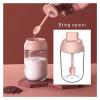 4PCS Seasoning Box Set, 3 Glass Seasoning Jars + 1 Oil Bottle, Spoon and Lid 2-in-1 Design, Transparent Empty Spice Container for Oil, Salt, Sugar, Spice Flavoring view 4