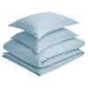 1 Pcs Light-Weight Cotton Comforter Bedding Set with Pillow Sham Goose Down-Alternative 500 GSM Premium Quality Comforter Set Oversized Queen, Spa Blue view 2