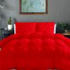 100% Cotton Pinch Pleated Comforter with 2 Pillow,500 GSM Pinch Pleat Baffle Box Design Comforter(Queen/Full- Red) view 1