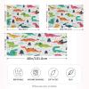 Blueangle Funny Cartoon Dinosaur Satin Pillowcase for Hair and Skin Silk Pillowcase, Queen Size(20x30 inches) - Satin Pillow Covers with Envelope Closure view 2