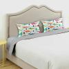 Blueangle Funny Cartoon Dinosaur Satin Pillowcase for Hair and Skin Silk Pillowcase, Queen Size(20x30 inches) - Satin Pillow Covers with Envelope Closure view 3