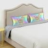 Blueangle Rainbow Unicorn Satin Pillowcase for Hair and Skin Silk Pillowcase, Queen Size(20x30 inches) - Satin Pillow Covers with Envelope Closure view 3