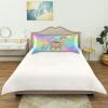 Blueangle Rainbow Unicorn Satin Pillowcase for Hair and Skin Silk Pillowcase, Queen Size(20x30 inches) - Satin Pillow Covers with Envelope Closure view 4