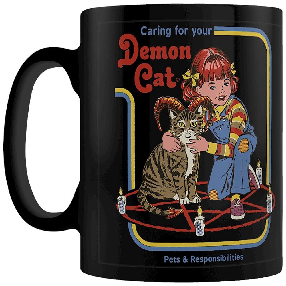 Pyramid Steven Rhodes: Demon Cat Black Pod Mug (Tazza) Merchandising Ufficiale