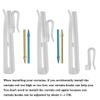 Ailejia 20pcs Plastic Adjustable Pinch Pleat Hook Depth Pinch Pleat Locking Curtain Tape Hook Curtain Hooks for Door Curtain and Shower Curtain (70mm,20pcs) view 3