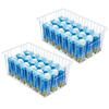 16inch Freezer Wire Storage Organizer Baskets, Household Refrigerator Bins with Built-in Handles for Cabinet, Pantry, Closet, Bedroom view 1