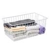 16inch Freezer Wire Storage Organizer Baskets, Household Refrigerator Bins with Built-in Handles for Cabinet, Pantry, Closet, Bedroom view 4